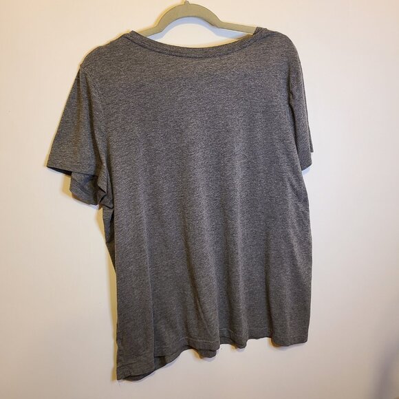 GRAY PURE ENERGY V-NECK TSHIRT - 3X - Picture 2 of 4